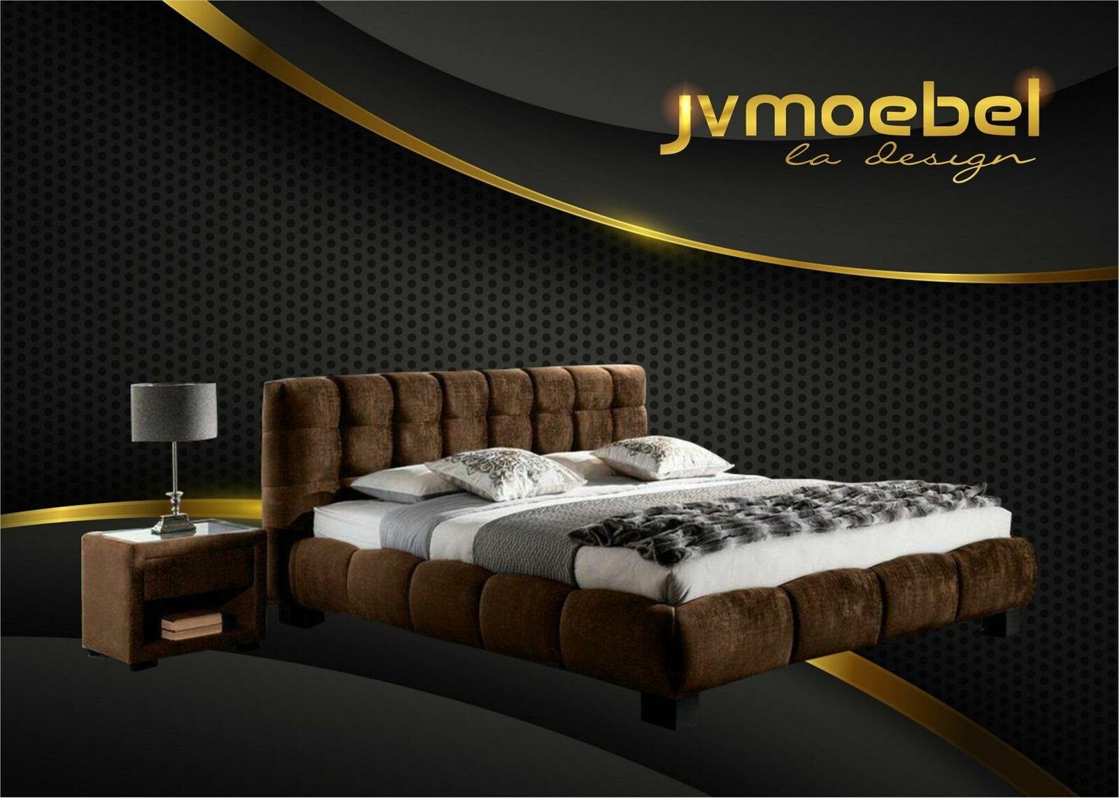 Braun Schlafzimmer Bett, Moderne Bett Möbel Klassische Luxus Möbel Betten JVmoebel