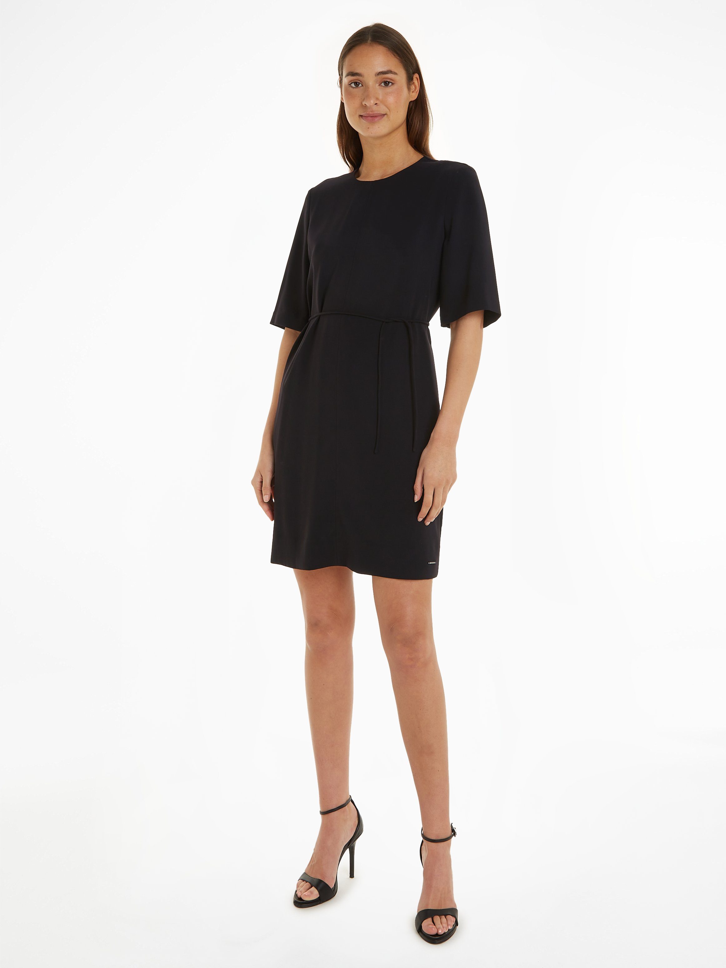 Calvin Klein Midikleid STRUCTURE TWLL MINI SHIFT DRESS | Sommerkleider
