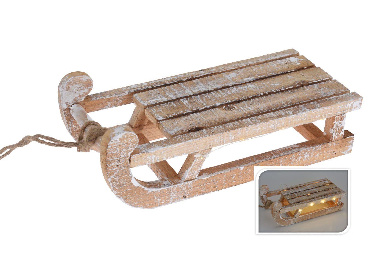 Spetebo LED Dekofigur LED Deko Holz günstig online kaufen