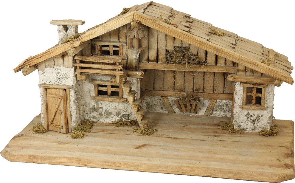 FADEDA Krippen-Zubehör FADEDA Stall Titisee, hell gebeizt, Висота в см: 38 (1 St)