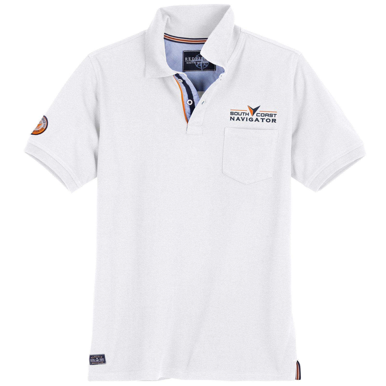 redfield Poloshirt Redfield Übergröße Poloshirt weiß günstig online kaufen