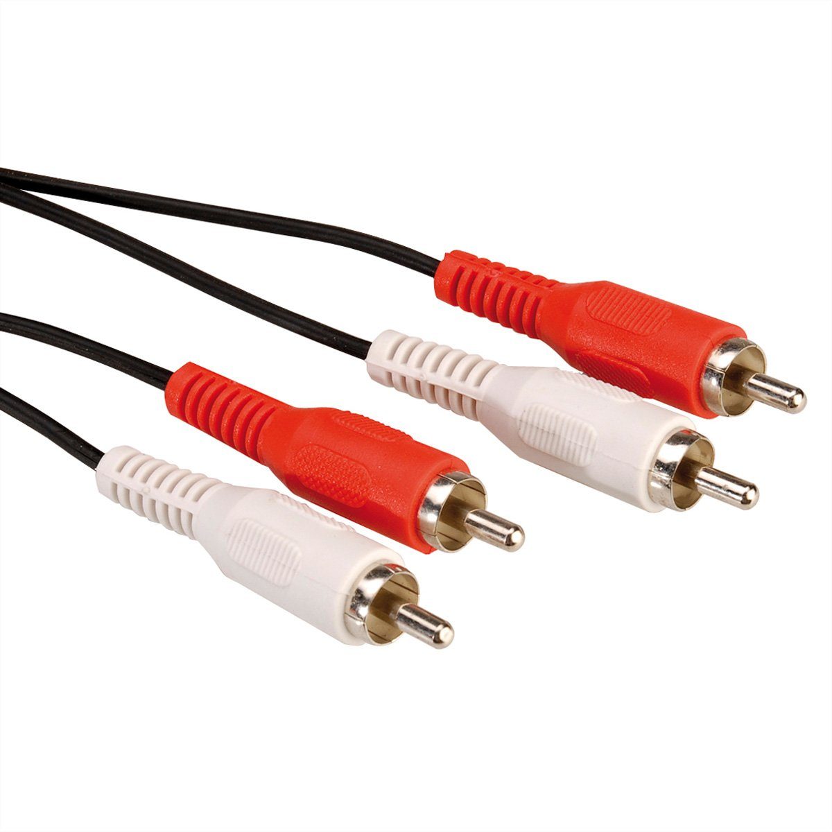 VALUE Cinch-Verbindungskabel duplex ST/ST Audio-Kabel, Cinch (RCA) Männlich (Stecker), Cinch (RCA) Männlich (Stecker) (250.0 cm)