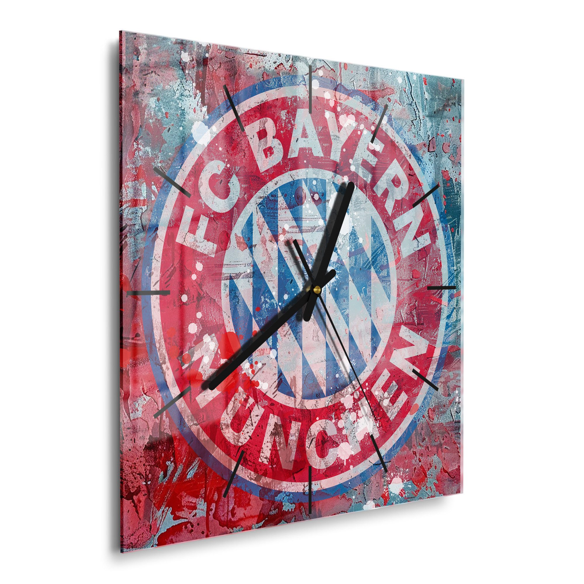 DEQORI Wanduhr 'Wappen FC Bayern München' günstig online kaufen
