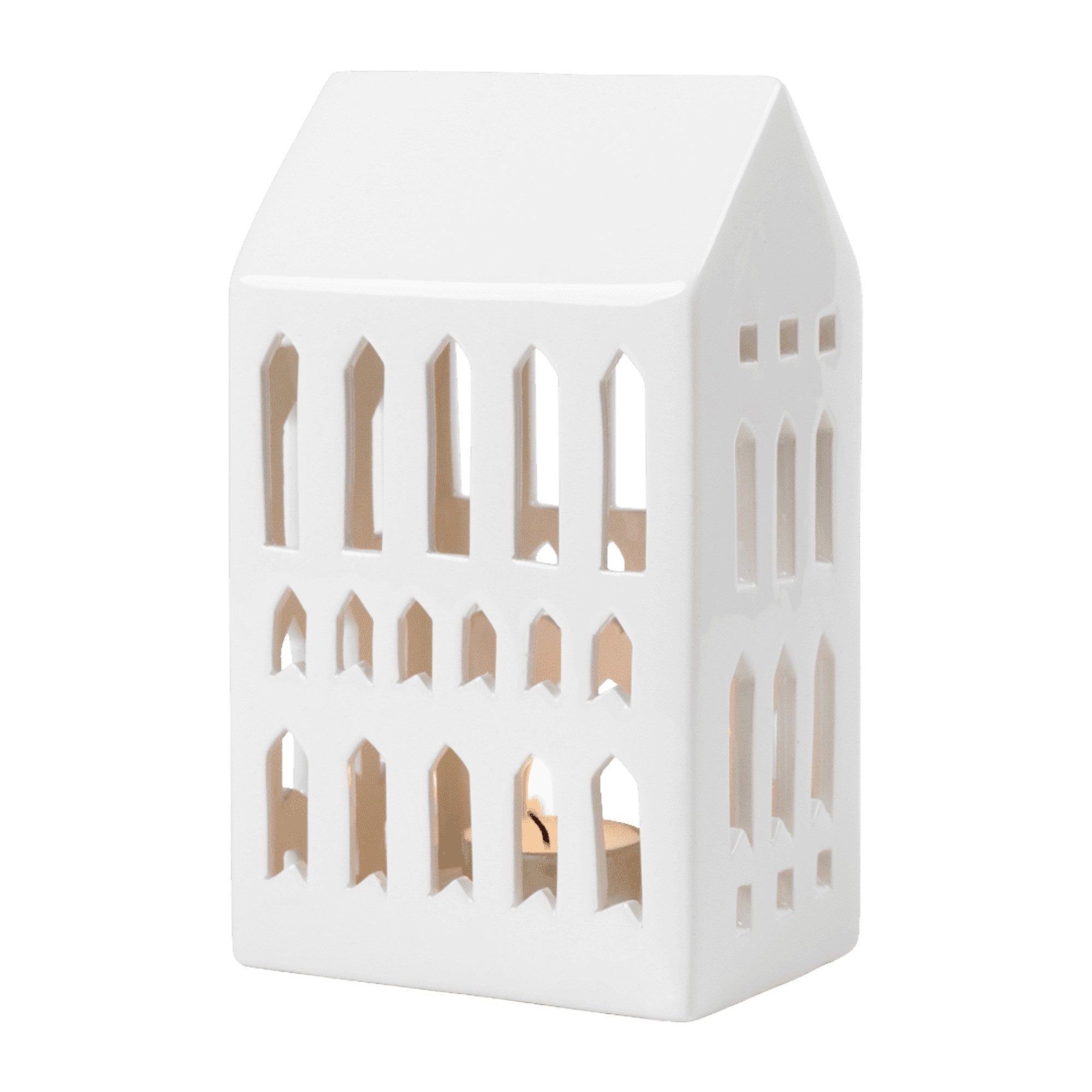 Kähler Teelichthalter Kähler Urbania Lichthaus Church Weiß günstig online kaufen