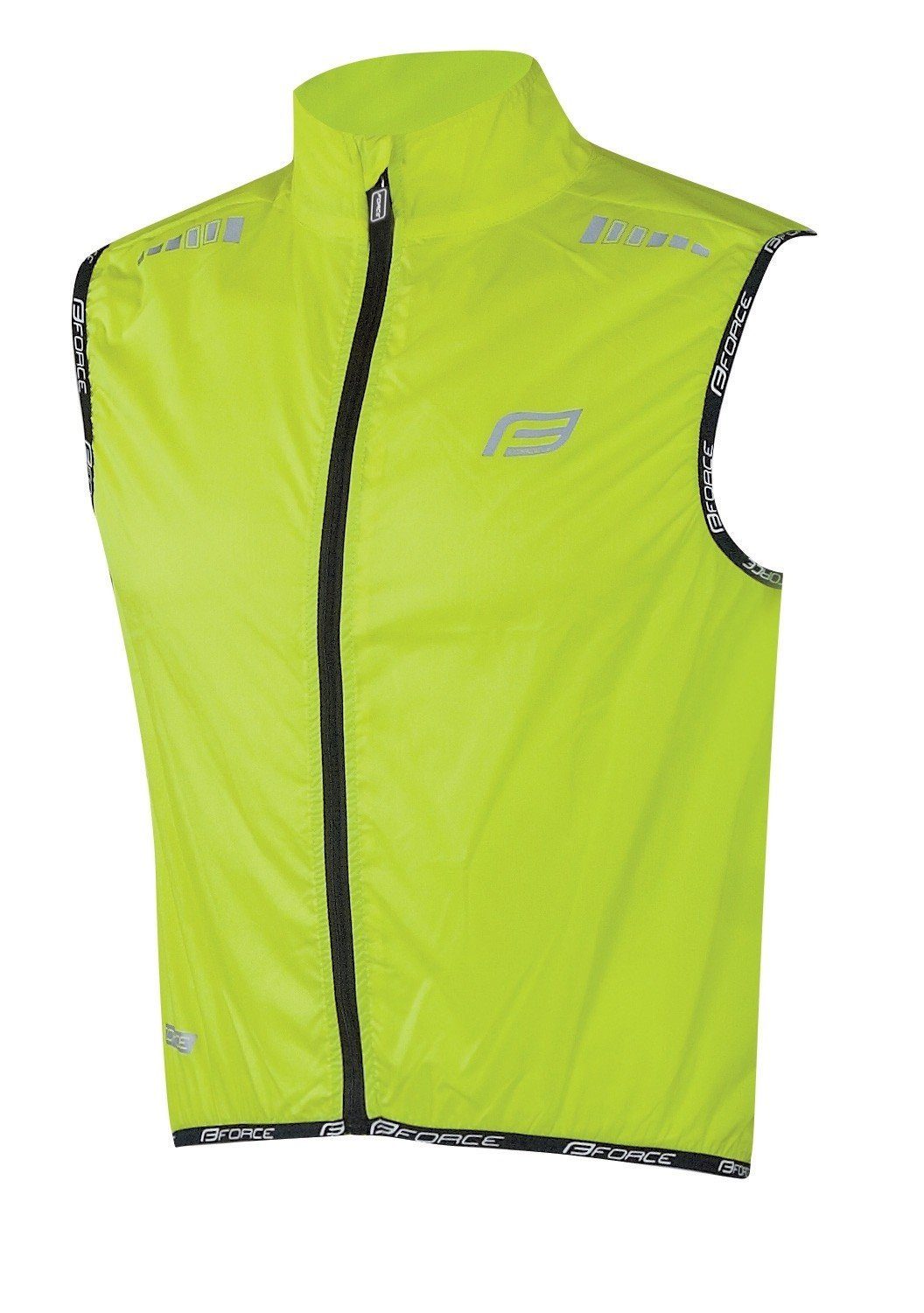 Funktionsweste Weste FORCE V48 winddicht neongelb