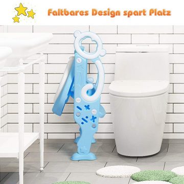 COSTWAY Toilettentrainer Baby-Toilettensitz, mit verstellbar Stützfüße