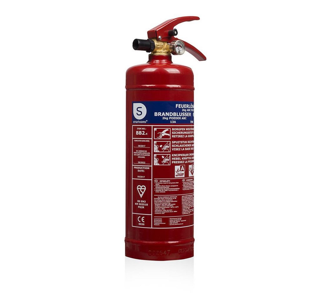Tristar Pulver-Feuerlöscher FEX-15120, keine GB- 2 kg Pulver Brandklasse ABC - BSI retail