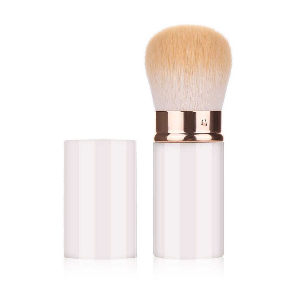 DEBAIJIA Puderpinsel Einziehbare Make-up Pinsel Tragbare Puderpinsel mit Abdeckung