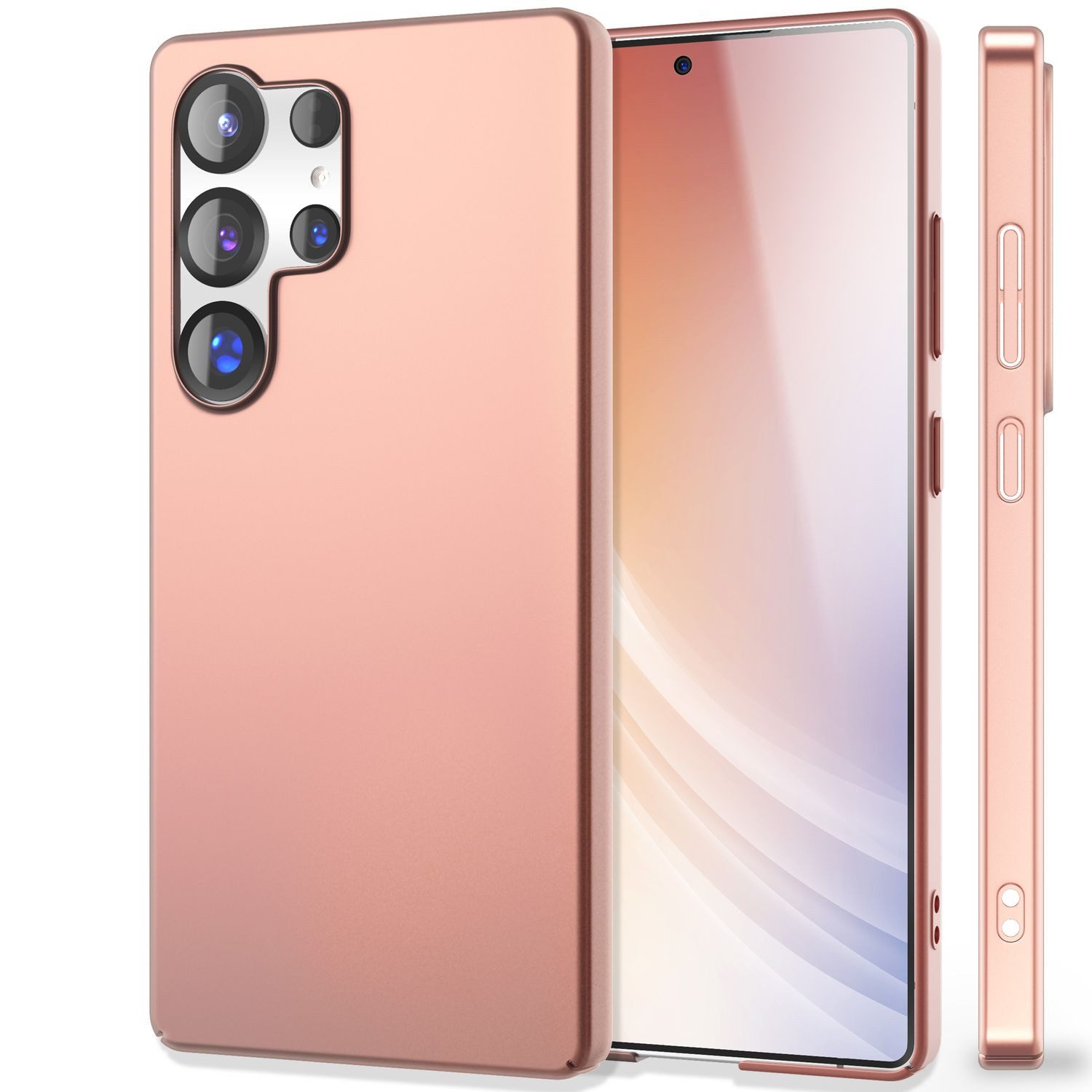 Nalia Smartphone-Hülle Samsung Galaxy S25 Ultra 17,5 cm (6,9 Zoll), PureFit / Ultra Dünne 0,5mm Hülle / Matt / Anti-Fingerprint Hardcover