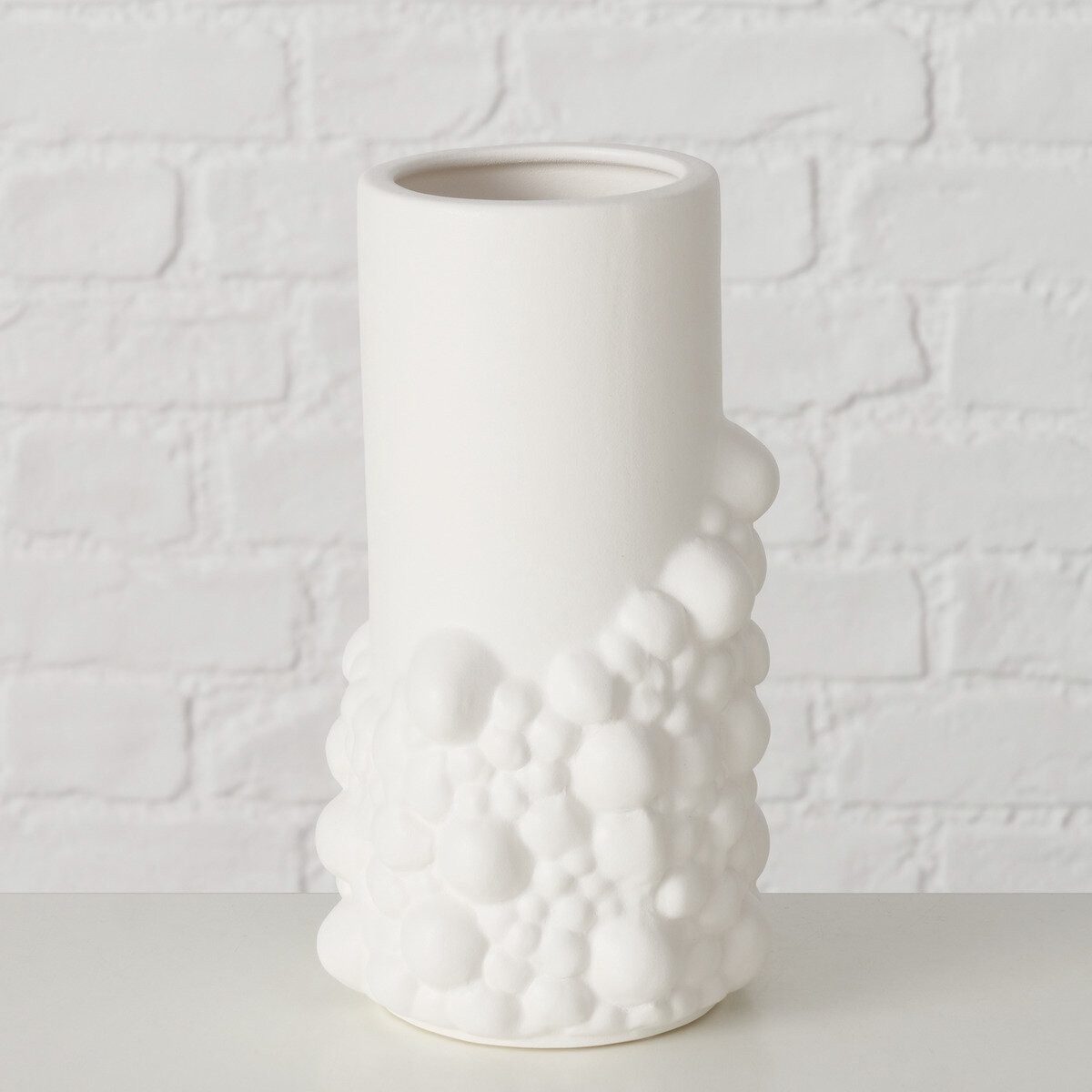 BOLTZE GRUPPE GmbH Dekovase Vase aus Ton matt BULE, 20,3 cm (einzeln)