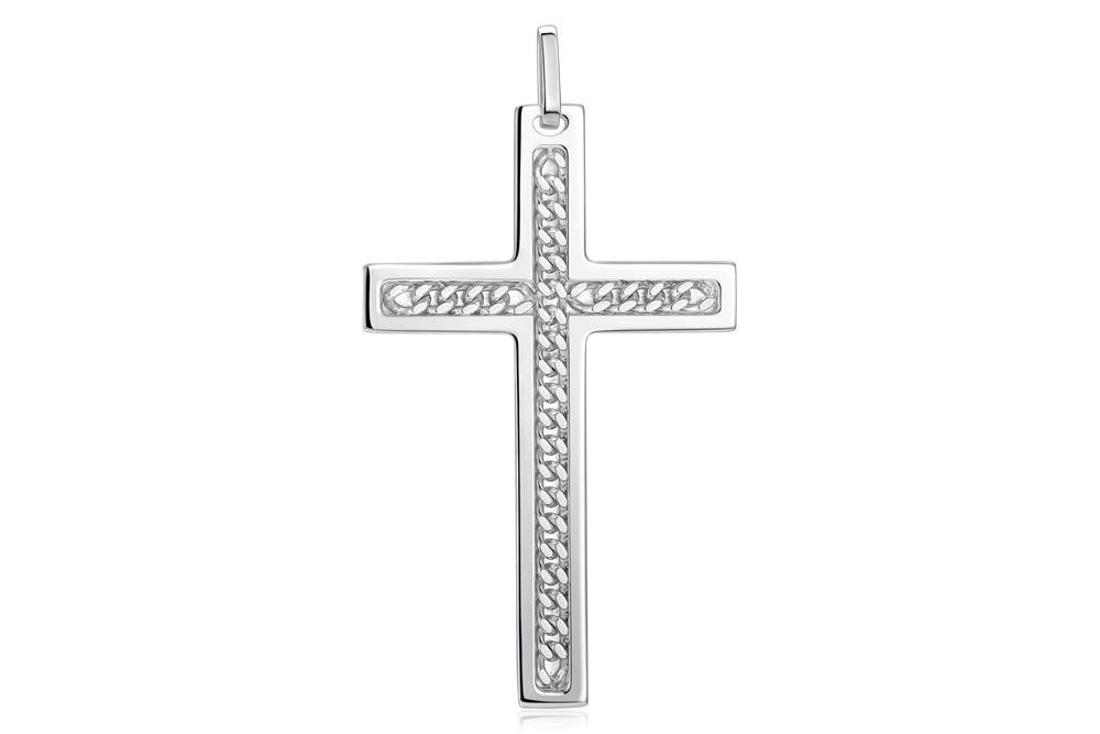 Kettenanhänger Anhänger Kreuz, groß 163MG06 - 925 Silber