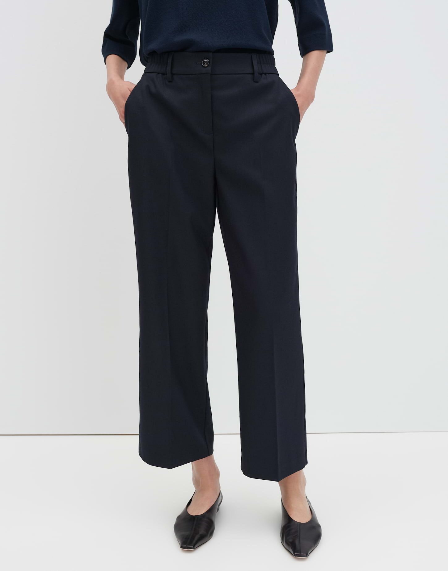 someday Stoffhose CISILIA BALANCE Relaxed mit Komfortbund weiter, gerader Beinverlauf, elastischer Gummibund