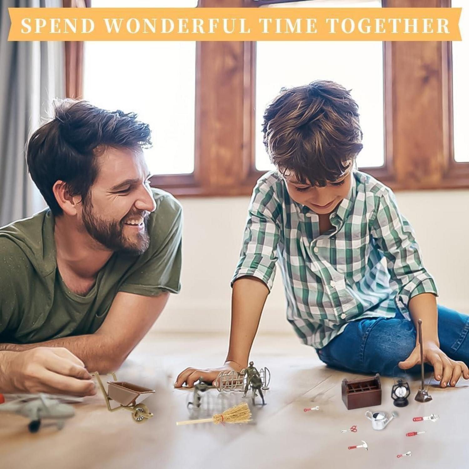 LuxusKollektion Küchenorganizer-Set Miniatur Werkzeugkasten Set 13-teilig Weihnachten Deko Wichtel Zubehör