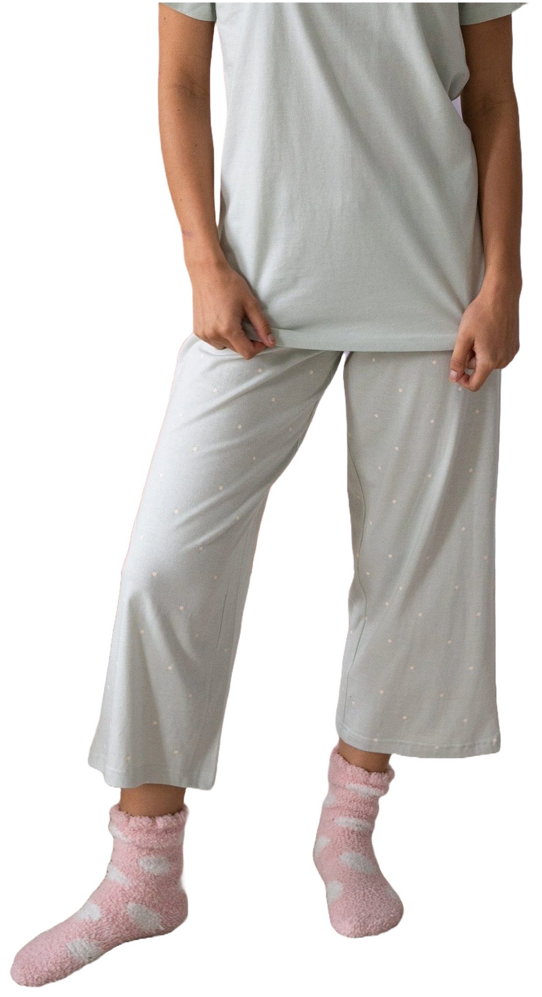 By Louise Pyjamahose Damen Caprihose (1-tlg) günstig online kaufen