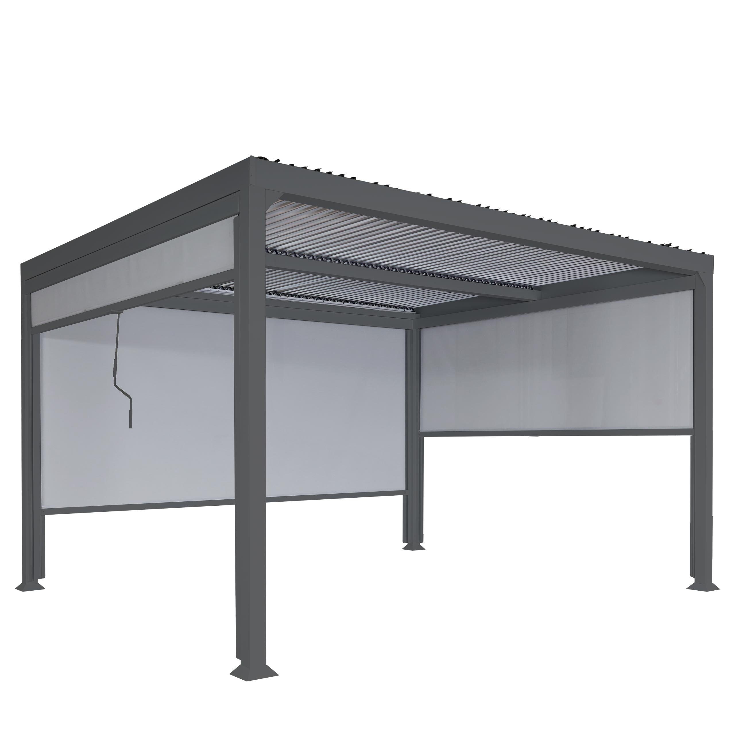 MCW Pergola MCW-L41-S3, (4-tlg), Ink. Füße für eine stabile Standfestigkeit, Gestell mit 8x8cm Pfosten