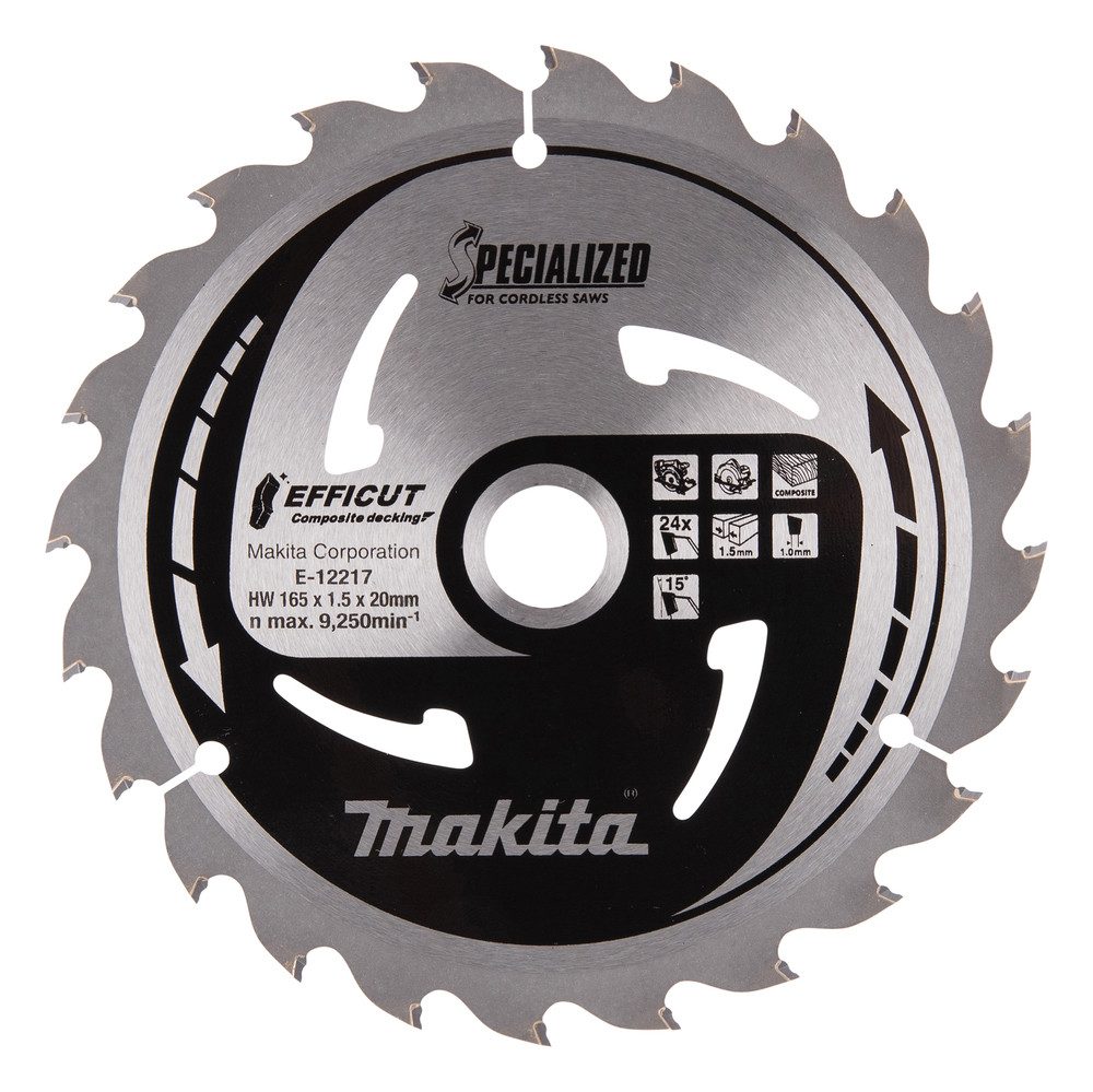 Makita Kreissägeblatt E-12217 (24Z, 1-St., 165x1,5x20mm), günstig online kaufen