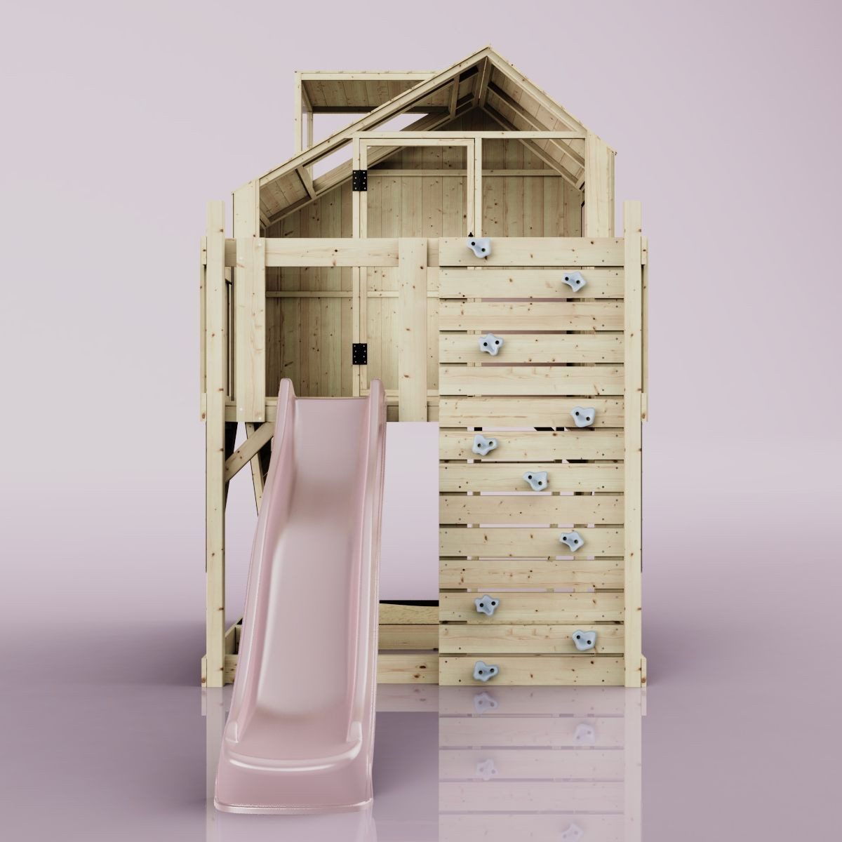 OutdoorToys Spielhaus Meteorit, aus Holz in Rosa