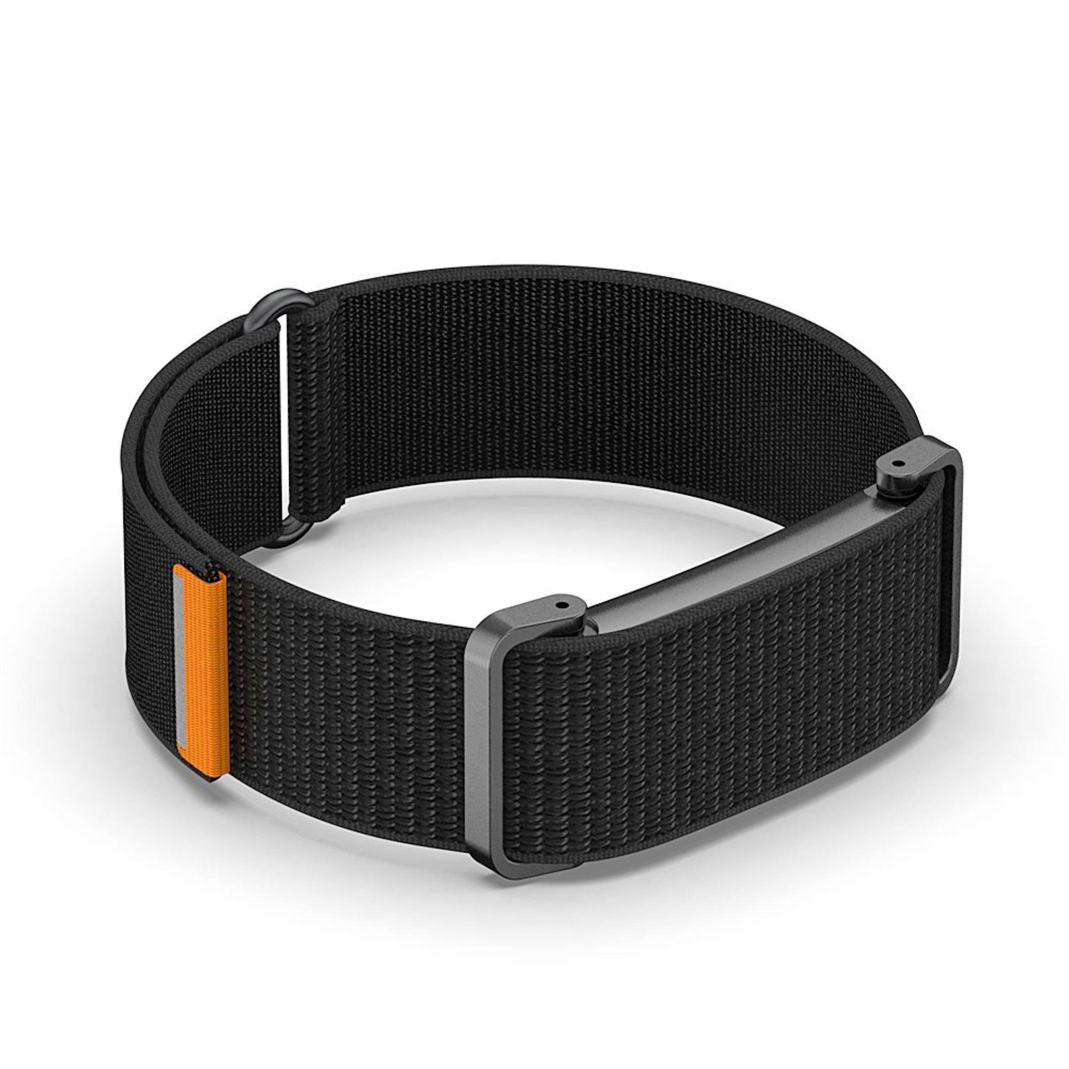 Wigento Smartwatch-Armband Nylon für Google Fitbit Air Klettverschluss Metall Schutz Gehäuse, Metall Schutzgehäuse, Klettverschluss, atmungsaktiv – Bild 5 von 5