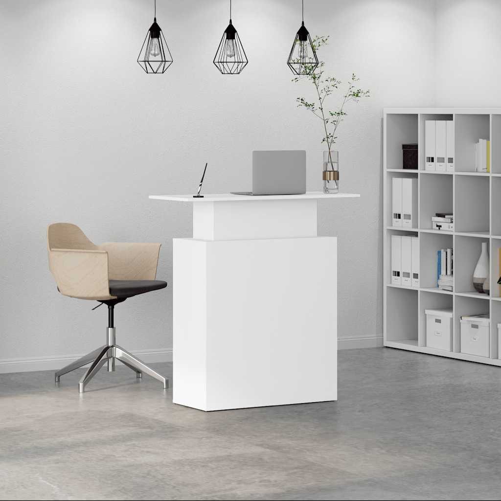 vidaXL Schreibtisch Empfangstresen Weiß 100 x 40 x 104 cm Holzwerkstoff günstig online kaufen