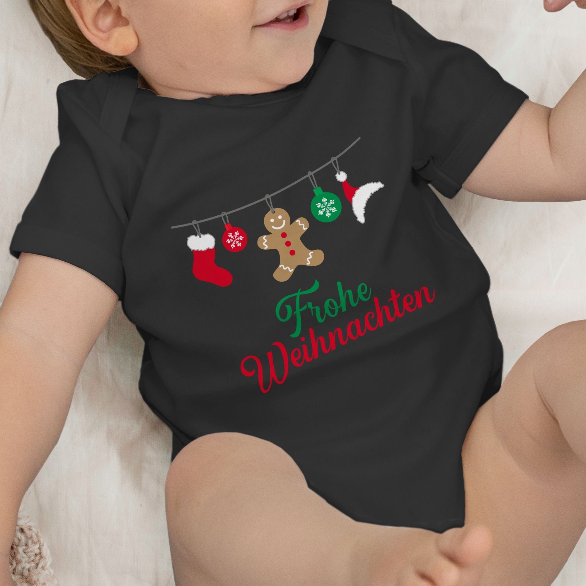 Weihnachten Kleidung Schwarz Weihnachten Shirtracer Shirtbody Frohe Baby 2