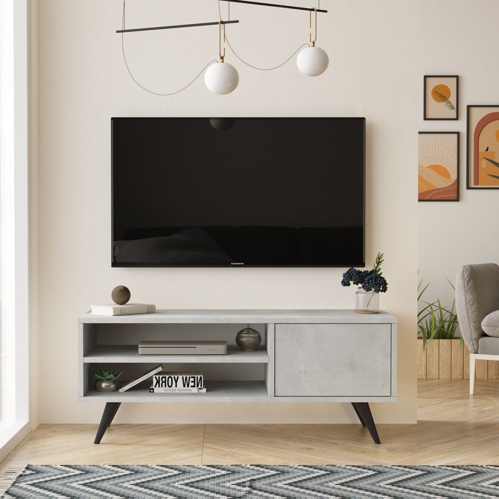Skye Decor TV-Schrank Schränke, 44x110x40 cm, 100% Melaminbeschichtete Partikelplatte