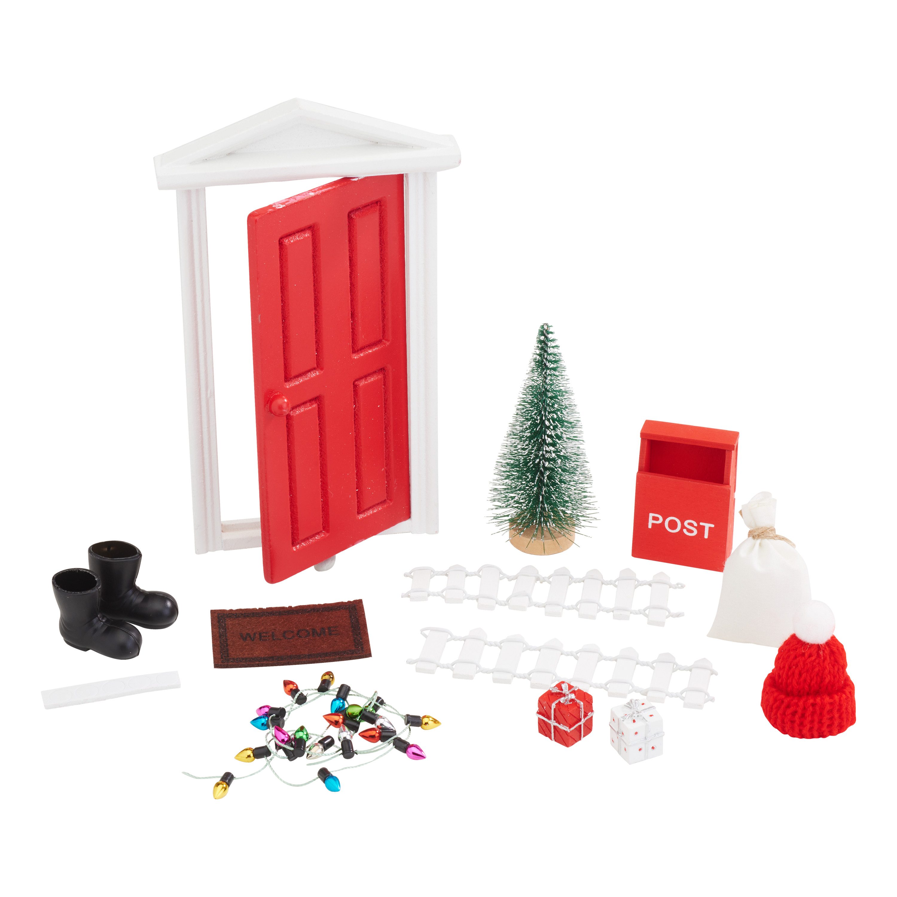 VBS Dekofigur Wichteltür-Set Christmas, 12 Teile günstig online kaufen