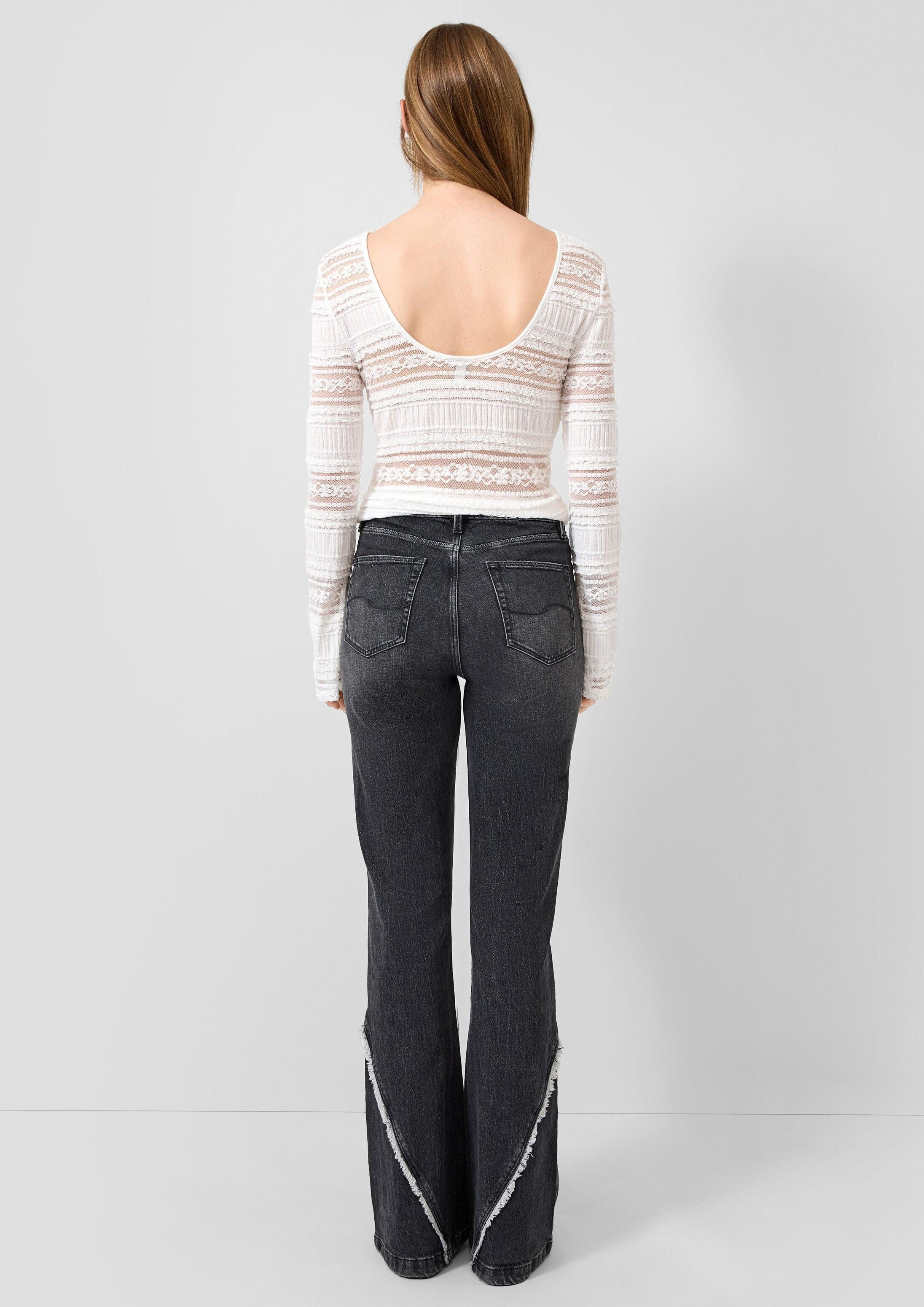 QS Bootcut-Jeans Jeans-Hose REENA Jeans Reena / Slim Fit / High Rise / Flared Leg
