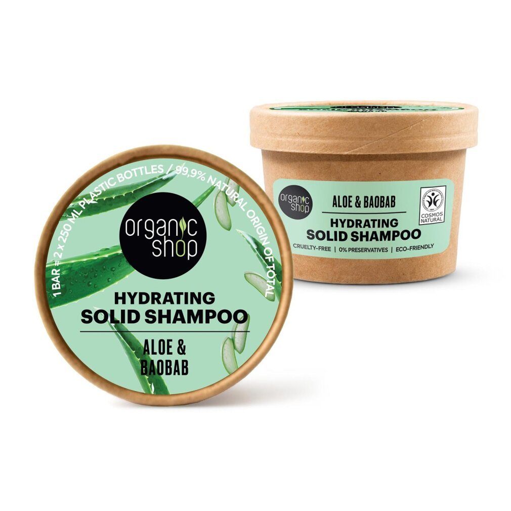 Organic Shop Haarshampoo Aloe Champu Solido Hydratante 60g