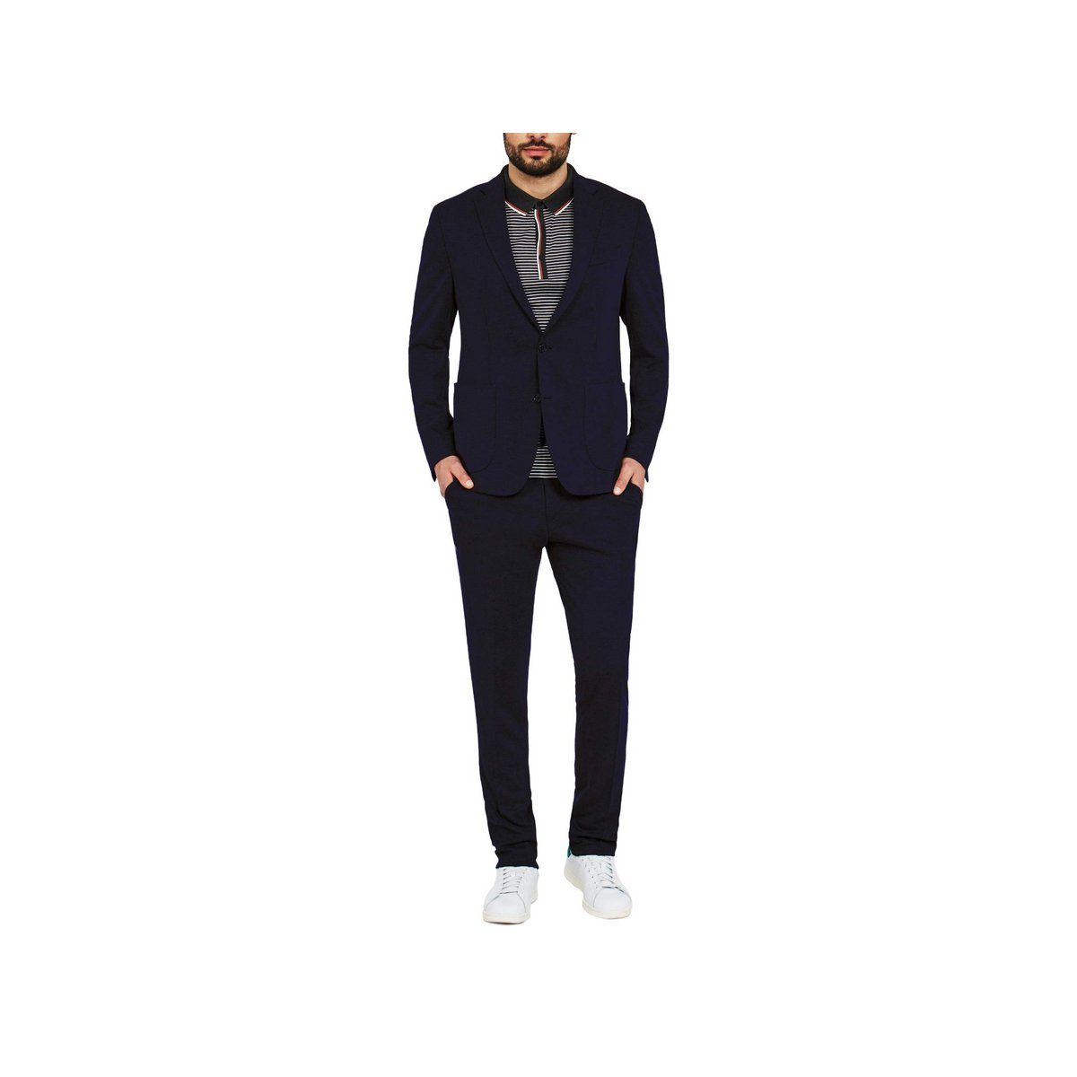 Digel Anzughose blau slim fit (1-tlg., keine Angabe)