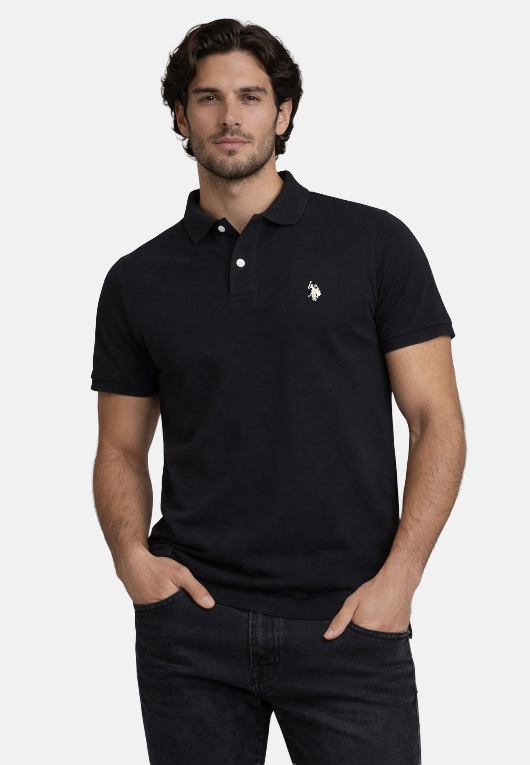 U.S. Polo Assn. Poloshirt USBrodyy – Herren Shirt aus Baumwolle mit Logo-St günstig online kaufen