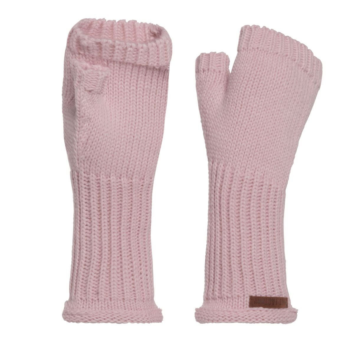 Knit Factory Strickhandschuhe Cleo Handschuhe One Size Glatt Rosa Handschuhe Handstulpen Handschuhe ihne Finger