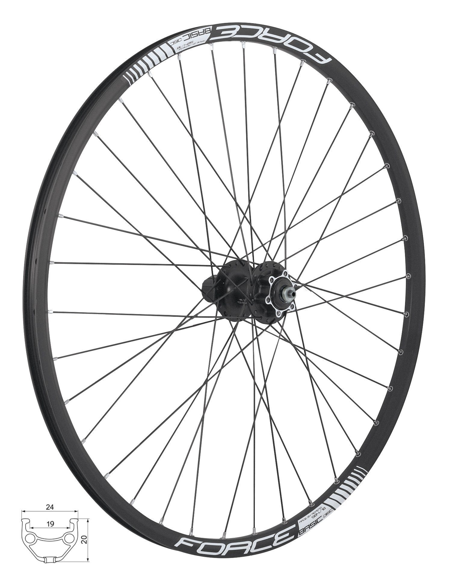 FORCE Fahrrad-Laufrad 29" MTB Hinterrad DISC f. Kassetten 8-11