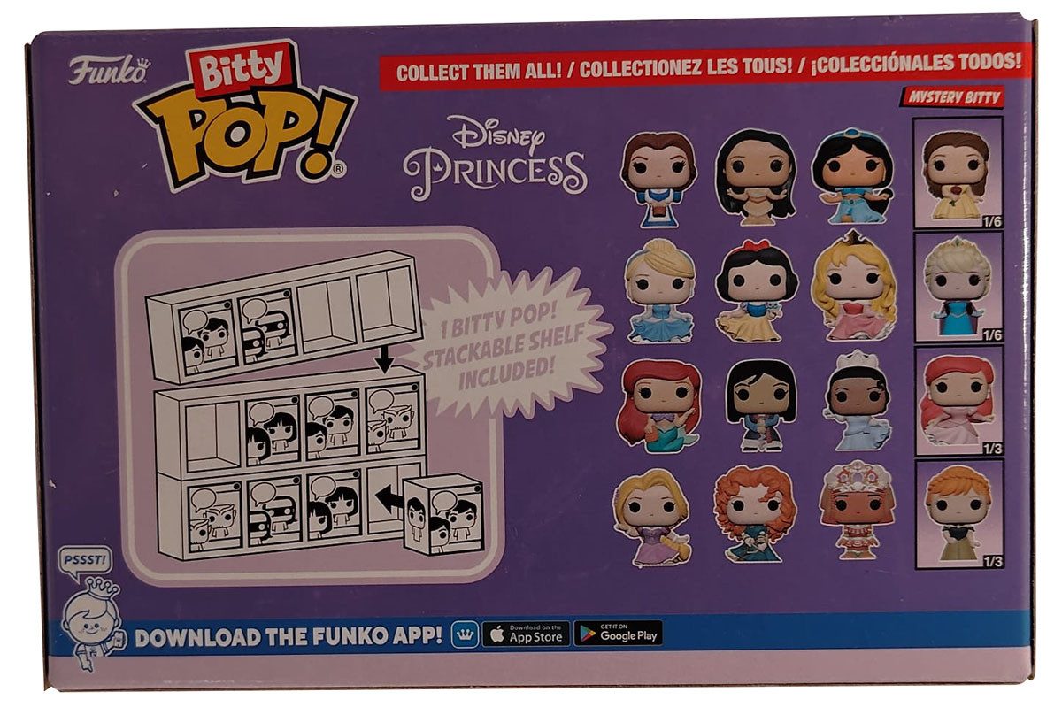 Funko Spielfigur Funko Bitty Pop! Disney Princess - Peasant Belle, Pocahontas, Jasmine – Bild 2 von 2