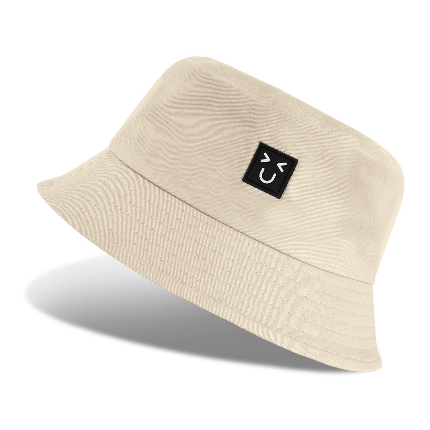LuxusKollektion Fischerhut Fischerhut Herren Damen Anglerhut Baumwolle Einheitsgröße Beige-01