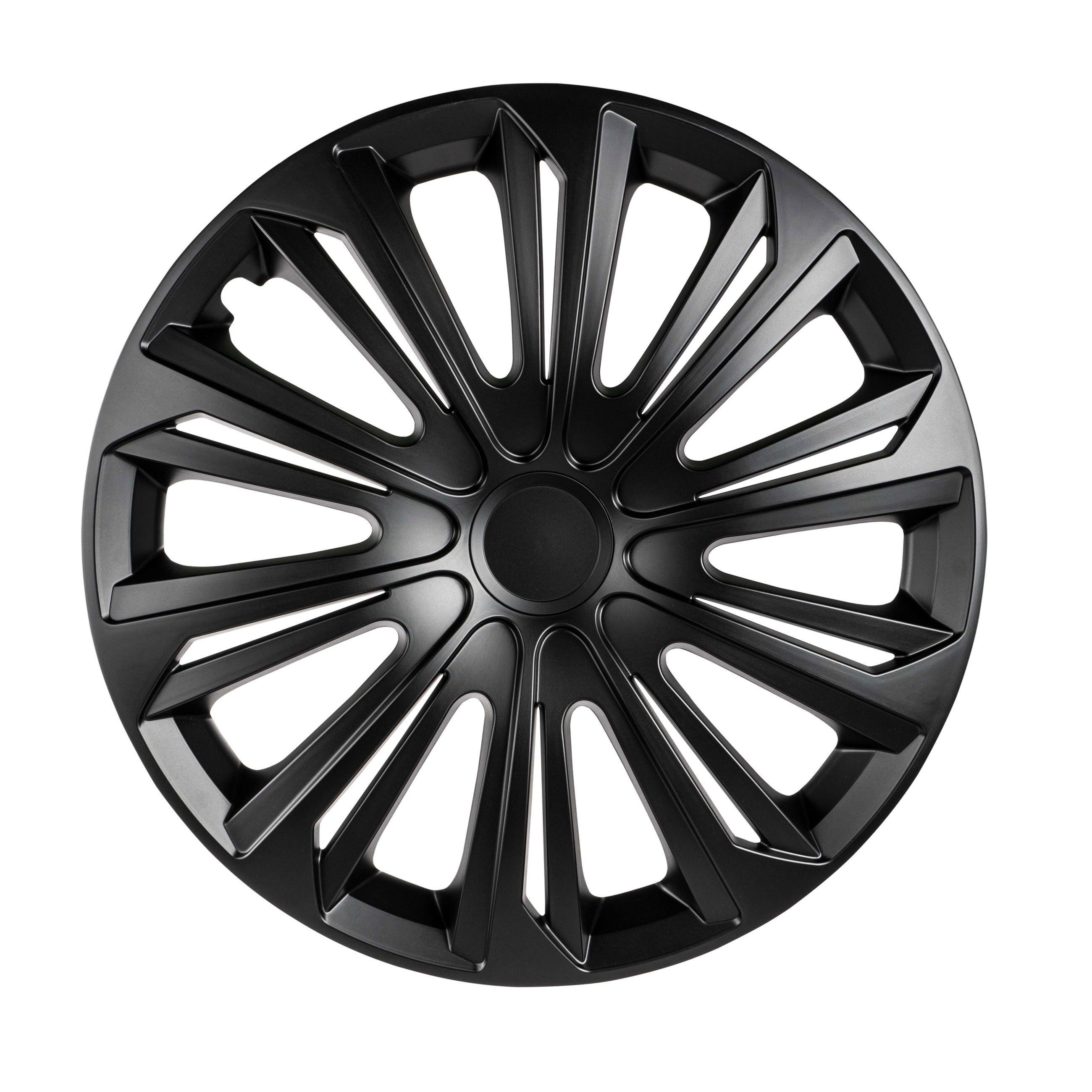 WALSER Reifentasche Radzierblenden Racer 14 Zoll, 4er Satz schwarz (4-tlg., 1 Set)