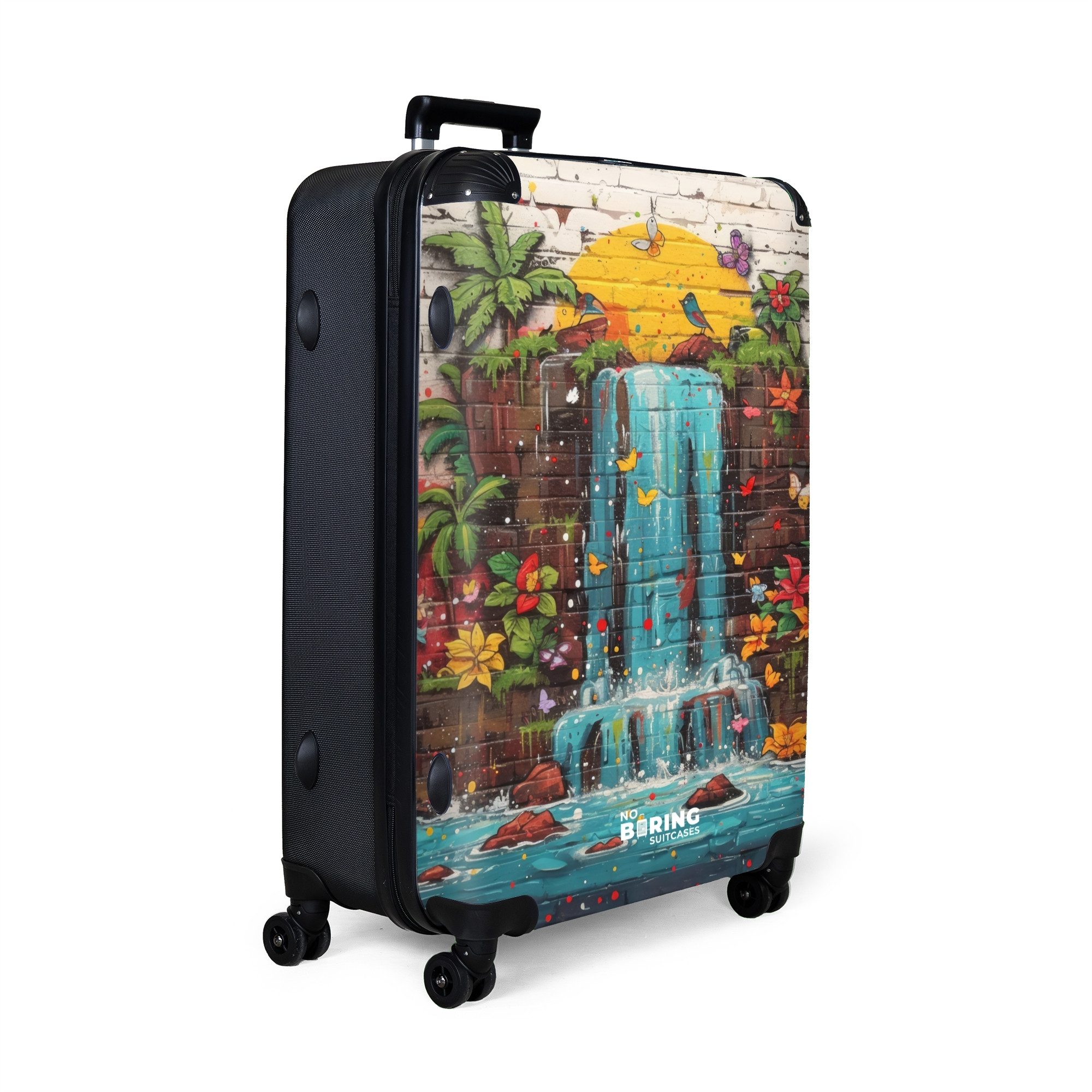 NoBoringSuitcases.com© Hartschalen-Trolley Wasserfall im Graffiti-Stil 77 günstig online kaufen