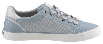 Mustang Shoes Sneaker mit Metallic-Besatz, Freizeitschuh, Halbschuh, Schnürschuh