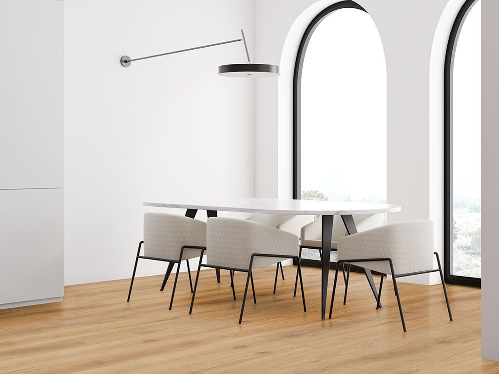 Check Vinylboden Kork-Klick Vinyl Breit-Langdiele 1522x225 mm 5,5 mm Rigid SPC Eiche, NK 42, Innovation Click Synchronprägung, inkl. Kork Trittschalldämmung, Pa – Bild 4 von 5