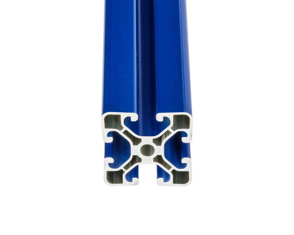 Thumbnail - SCHMIDT systemprofile Profil 10x 2m Aluminium Konstruktionsprofil 40x40mm Nut 8 Blau Nutprofil