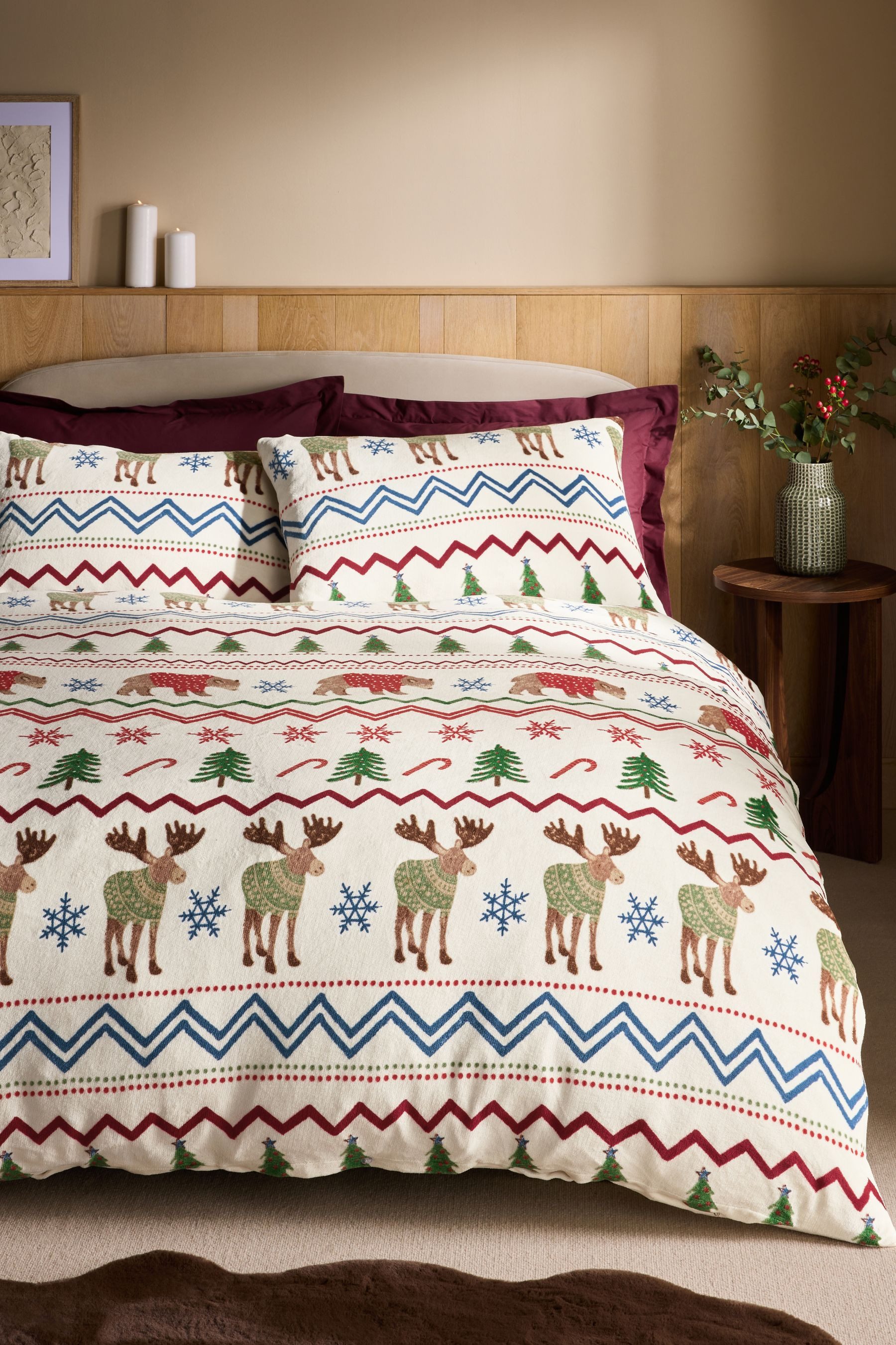 Next Bett-Set Weihnachtliche Bettgarnitur aus Fleece, günstig online kaufen