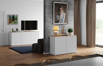 TemaHome Sideboard Join, Push-to-Open-Funktion, aus schöner Honeycomb-Bauweise, Breite 120 cm