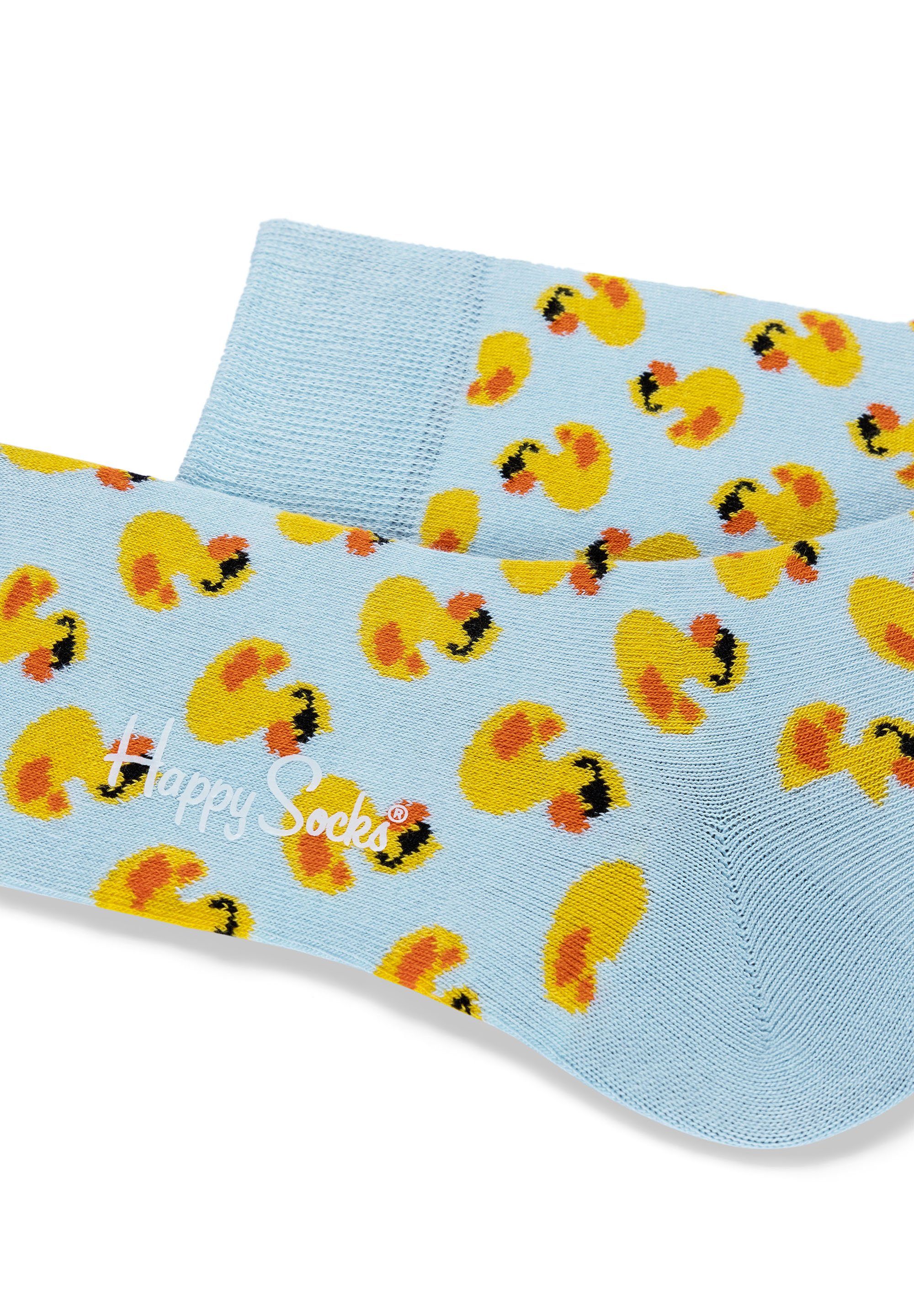 2-Pack Happy Rubber Duck gekämmte Baumwolle Basicsocken Socks