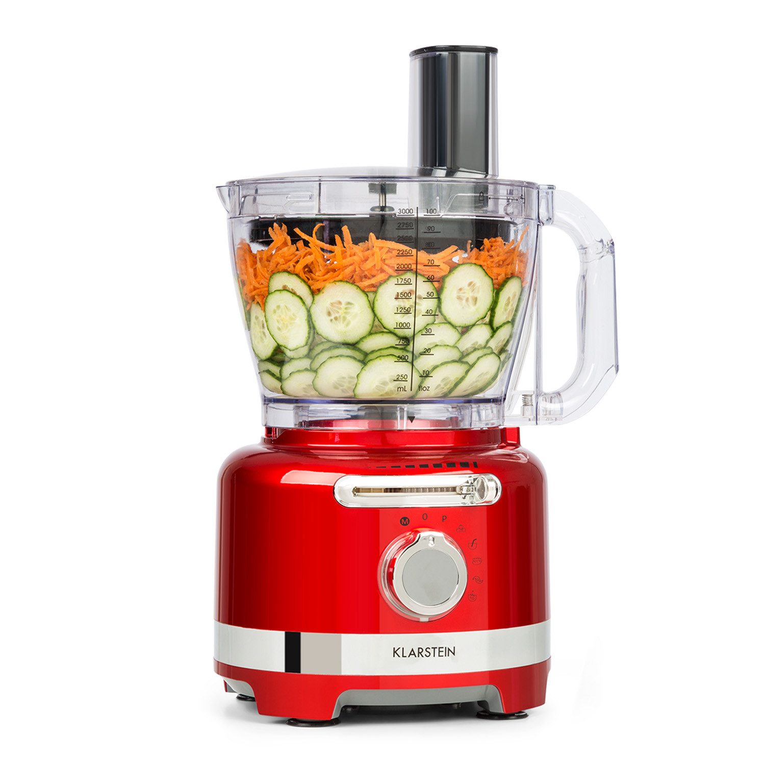 Klarstein Küchenmaschine mit Kochfunktion, 1000 W, 3 l Schüssel, Standmixer Blender Multifunktionsmixer