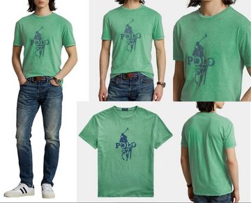 Ralph Lauren T-Shirt Polo Ralph Lauren Polo Player 67 Print T-Shirt Shirt Custom Slim Fit T