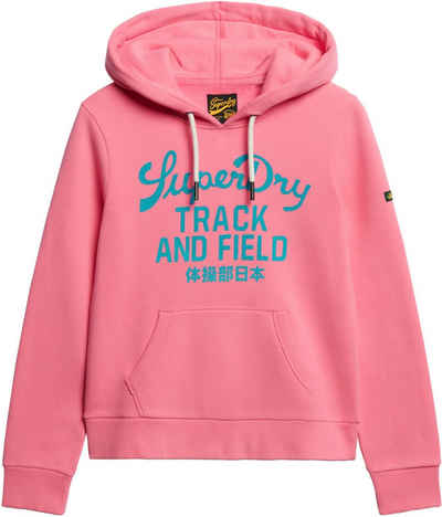 Superdry Kapuzensweatshirt VARSITY FLOCKED GRAPHIC HOODIE