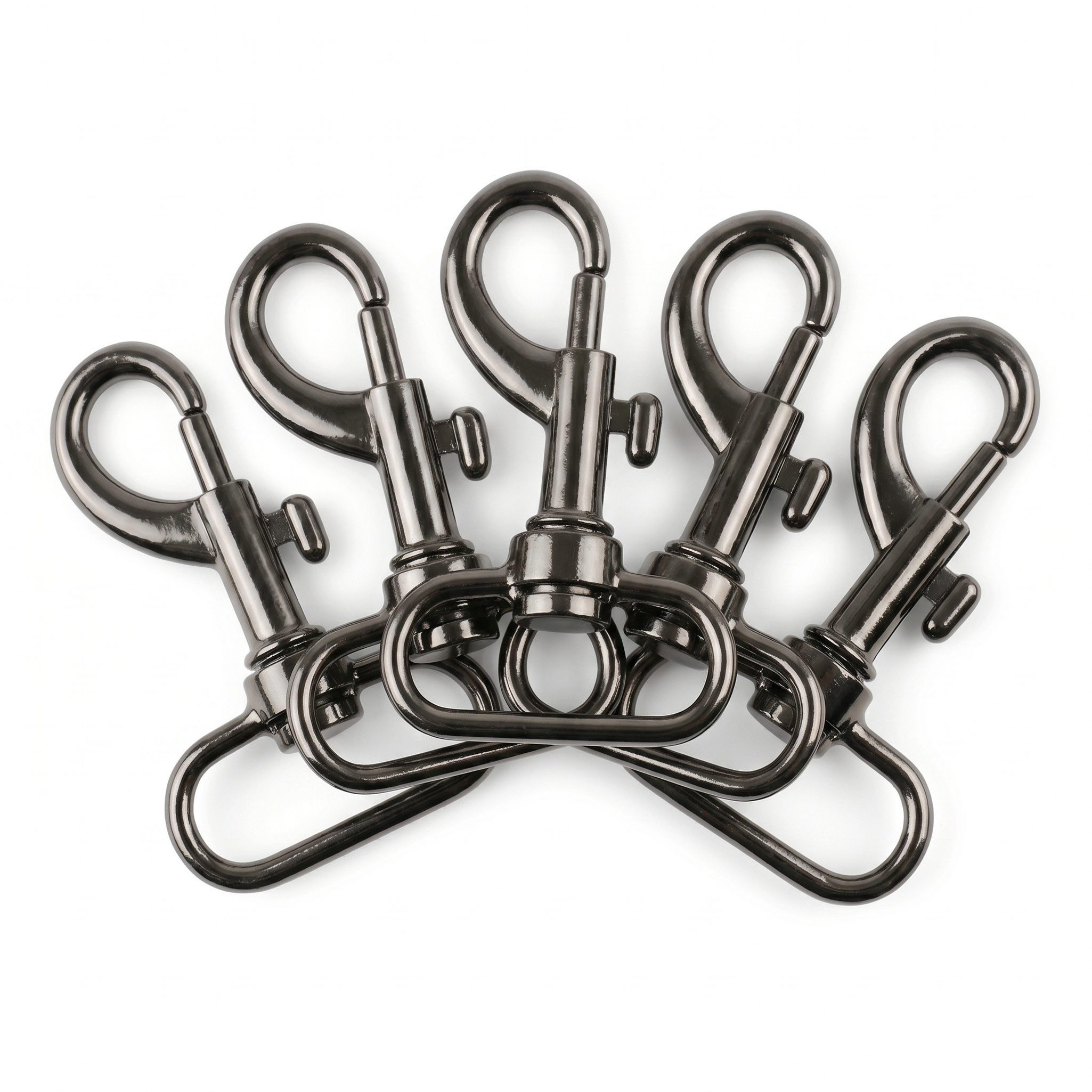 maDDma Karabiner 5 Bolzen-Karabiner Karabinerhaken Größen Farbwahl Gurtband Hundeleinen, (Paket, 5 St)