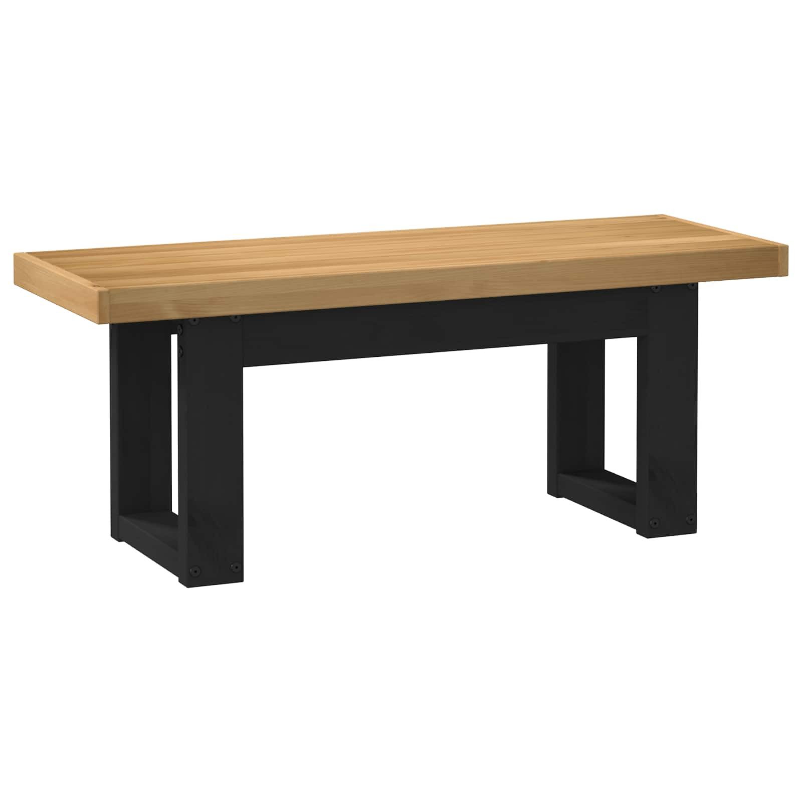 vidaXL Essbank Esstischbank NOAIN 120 x 41 x 45 cm Massives Kiefernholz Natur (1-St)