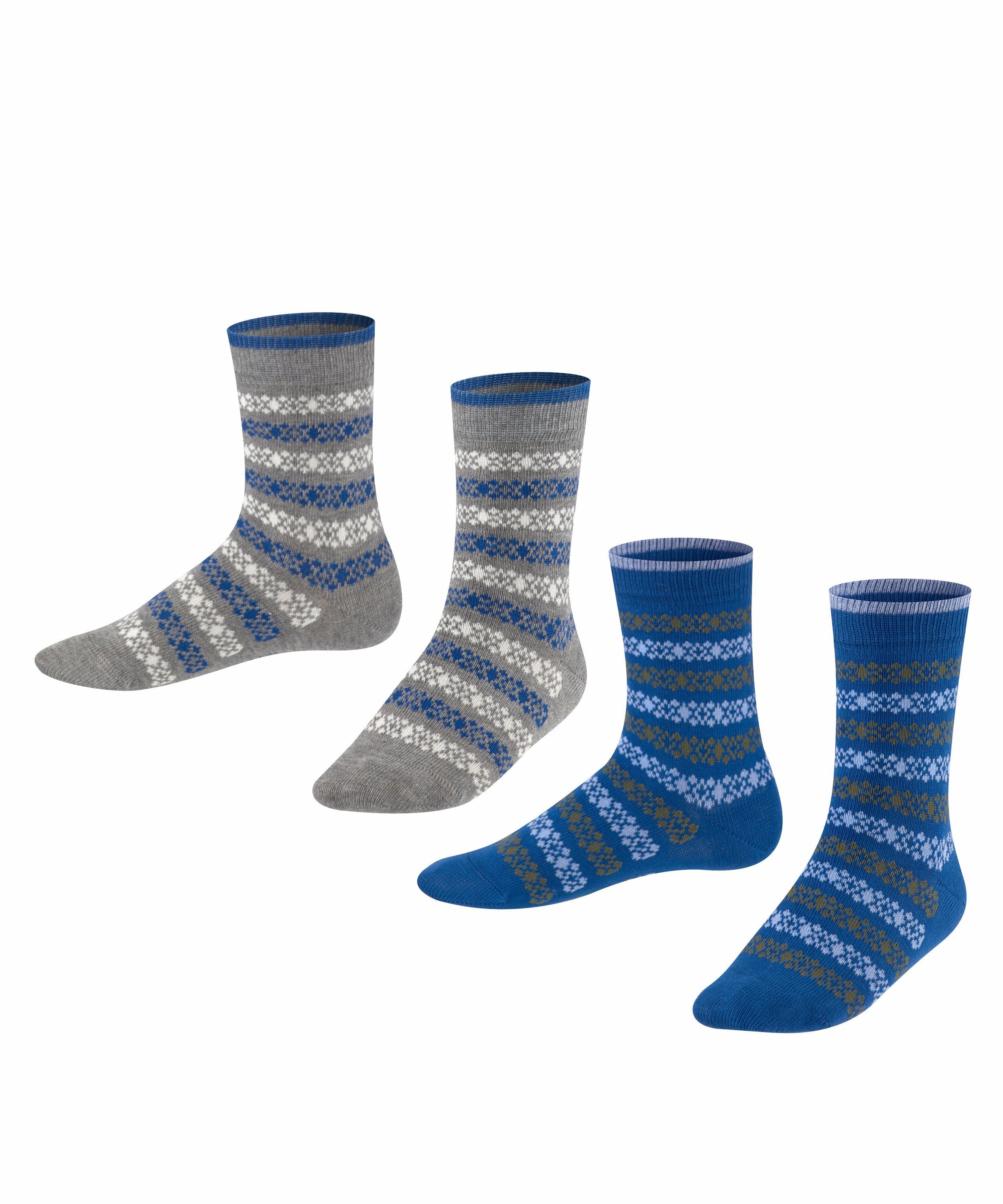 Esprit Socken Geo Pattern 2-Pack (2-Paar) aus Biobaumwolle