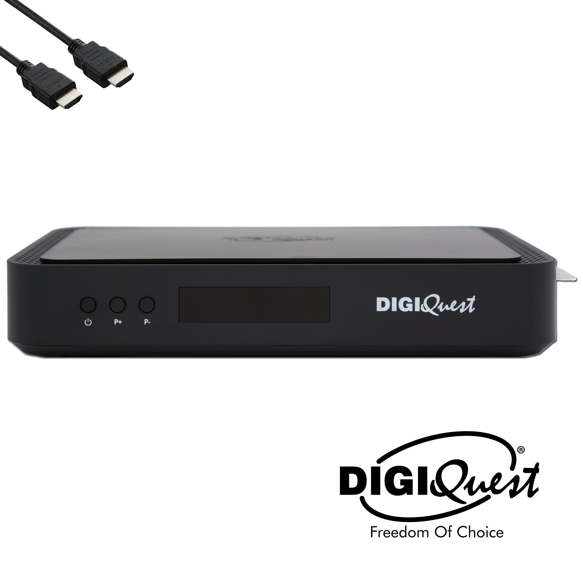 Karte 4K + DIGIQuest Q90 4K Receiver + WiFi Stick (nicht akiviert) Satellitenreceiver