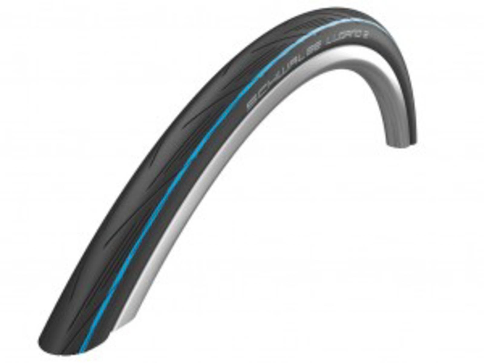 Schwalbe Fahrradreifen Reifen Schwalbe Lugano II HS471 fb. 28"700x25C 25-622 sw/blau-Sk Act